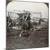 Wreck of a German Bomber That Tried to Break Through the Aerial Defence, World War I, 1914-1918-null-Mounted Photographic Print