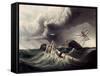 Wreck of an American War-Sloop-J. Lowell-Framed Stretched Canvas