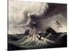 Wreck of an American War-Sloop-J. Lowell-Stretched Canvas