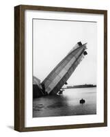 Wreck of Britain's Greatest Airship, the Mayfly, at Barrow, 1911-Thomas E. & Horace Grant-Framed Photographic Print