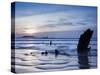 Wreck of Helvetia, Worms Head, Rhossili Bay, Gower, West Wales, Wales, United Kingdom, Europe-Billy Stock-Stretched Canvas