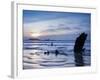 Wreck of Helvetia, Worms Head, Rhossili Bay, Gower, West Wales, Wales, United Kingdom, Europe-Billy Stock-Framed Photographic Print