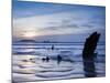 Wreck of Helvetia, Worms Head, Rhossili Bay, Gower, West Wales, Wales, United Kingdom, Europe-Billy Stock-Mounted Photographic Print