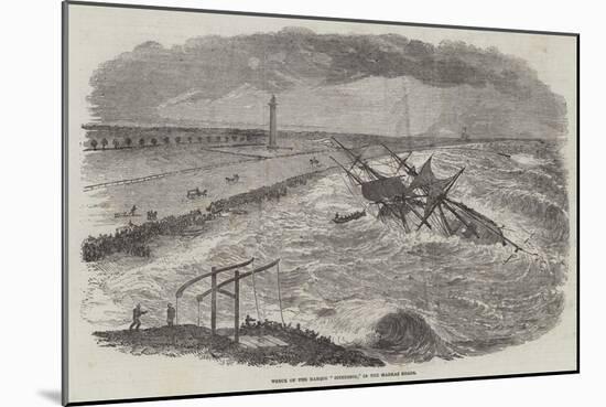 Wreck of the Barque Successor, in the Madras Roads-null-Mounted Giclee Print