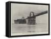 Wreck of the Chain Pier at Brighton, the Pier in its Last Days-null-Framed Stretched Canvas