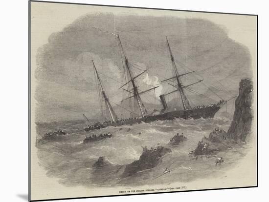 Wreck of the Chilian Steamer Cazador-null-Mounted Giclee Print