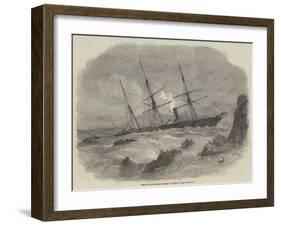 Wreck of the Chilian Steamer Cazador-null-Framed Giclee Print