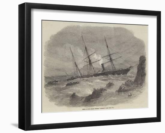 Wreck of the Chilian Steamer Cazador-null-Framed Giclee Print