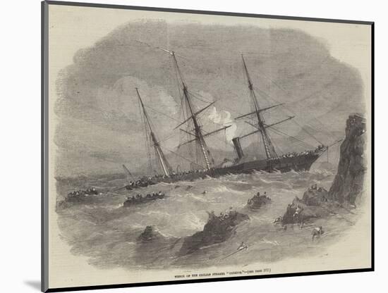 Wreck of the Chilian Steamer Cazador-null-Mounted Giclee Print