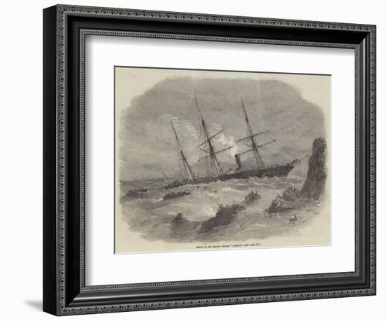 Wreck of the Chilian Steamer Cazador-null-Framed Giclee Print