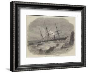 Wreck of the Chilian Steamer Cazador-null-Framed Giclee Print