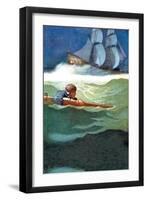 Wreck of the Covenant-Newell Convers Wyeth-Framed Art Print