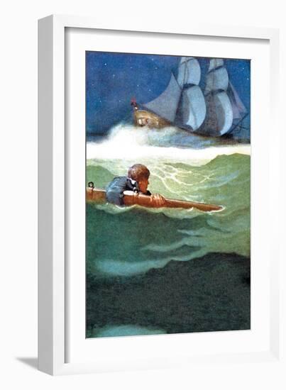 Wreck of the Covenant-Newell Convers Wyeth-Framed Art Print