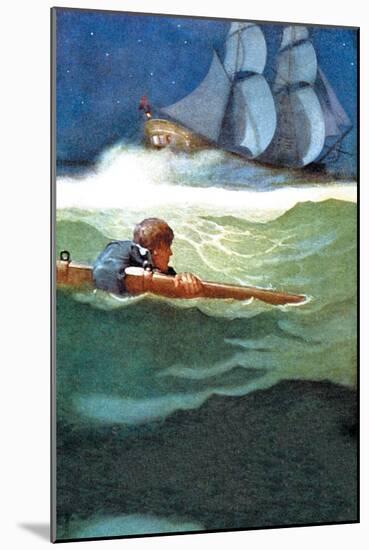 Wreck of the Covenant-Newell Convers Wyeth-Mounted Art Print