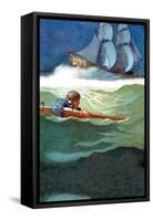 Wreck of the Covenant-Newell Convers Wyeth-Framed Stretched Canvas