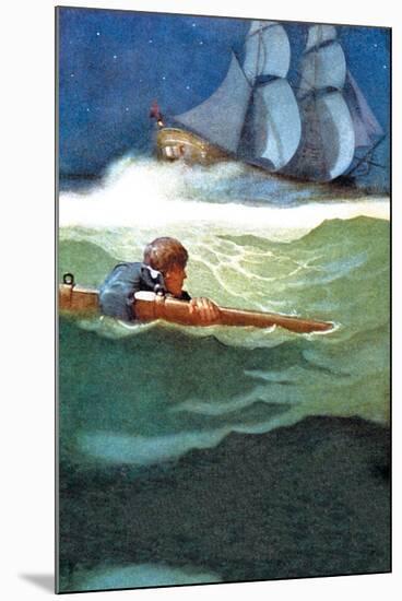Wreck of the Covenant-Newell Convers Wyeth-Mounted Art Print