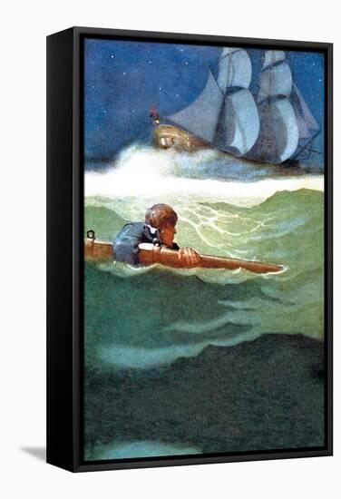 Wreck of the Covenant-Newell Convers Wyeth-Framed Stretched Canvas