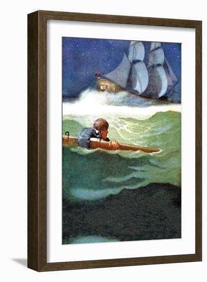 Wreck of the Covenant-Newell Convers Wyeth-Framed Art Print