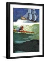 Wreck of the Covenant-Newell Convers Wyeth-Framed Art Print