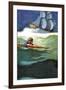 Wreck of the Covenant-Newell Convers Wyeth-Framed Art Print