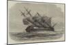 Wreck of the Duncan Dunbar, Australian Passenger Ship, on the Coast of Brazil-null-Mounted Giclee Print