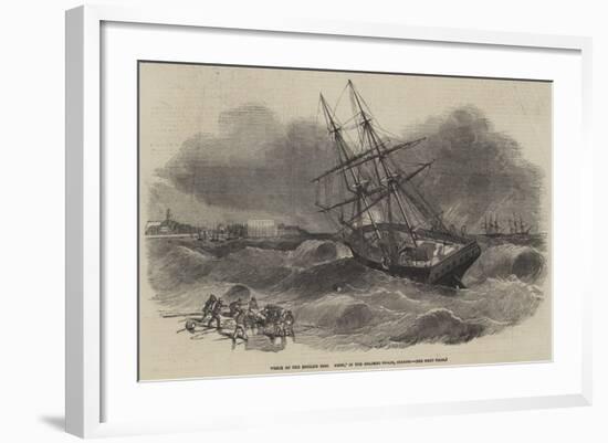 Wreck of the English Brig Hebe, in the Colombo Roads, Ceylon-null-Framed Giclee Print