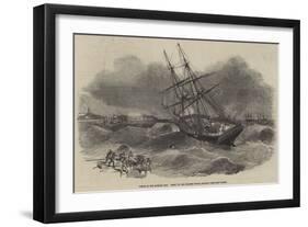 Wreck of the English Brig Hebe, in the Colombo Roads, Ceylon-null-Framed Giclee Print
