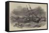 Wreck of the English Brig Hebe, in the Colombo Roads, Ceylon-null-Framed Stretched Canvas