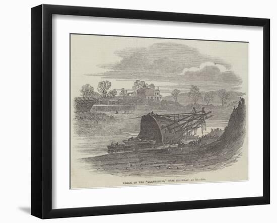 Wreck of the Glenbervie, West Indiaman at Bristol-null-Framed Giclee Print