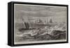 Wreck of the Jersey Mail Steam-Packet Express on the Grunes Houillieres-Richard Principal Leitch-Framed Stretched Canvas