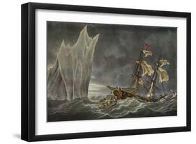 Wreck of the Lady Hobart, 1803, 1925-null-Framed Premium Giclee Print