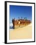 Wreck of the Maheno, Seventy Five Mile Beach, Fraser Island, Queensland, Australia-David Wall-Framed Photographic Print