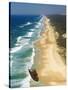 Wreck of the Maheno, Seventy Five Mile Beach, Fraser Island, Queensland, Australia-David Wall-Stretched Canvas