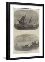 Wreck of the Mail Steam-Ship Rangoon at Galle-null-Framed Giclee Print
