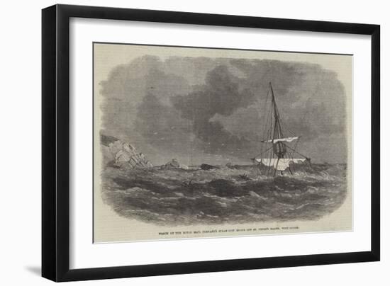 Wreck of the Royal Mail Company's Steam-Ship Rhone Off St Peter's Island, West Indies-null-Framed Giclee Print