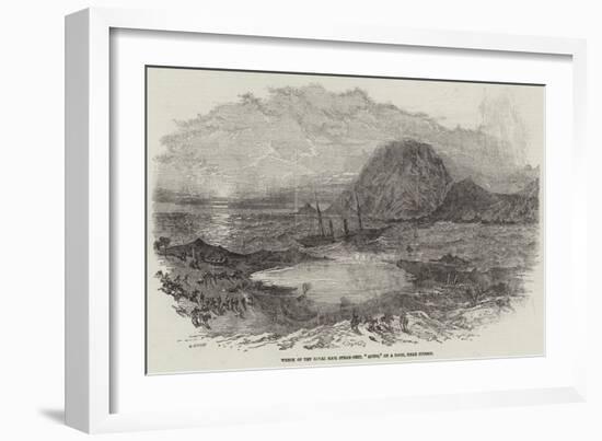 Wreck of the Royal Mail Steam-Ship, Quito, on a Rock, Near Huasco-null-Framed Giclee Print