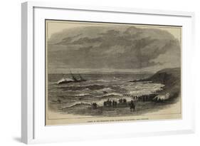 Wreck of the Steam-Ship Queen Elizabeth at Calaparra, Near Gibraltar-null-Framed Giclee Print