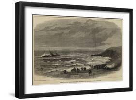 Wreck of the Steam-Ship Queen Elizabeth at Calaparra, Near Gibraltar-null-Framed Giclee Print