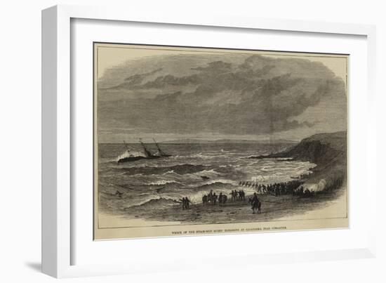 Wreck of the Steam-Ship Queen Elizabeth at Calaparra, Near Gibraltar-null-Framed Giclee Print