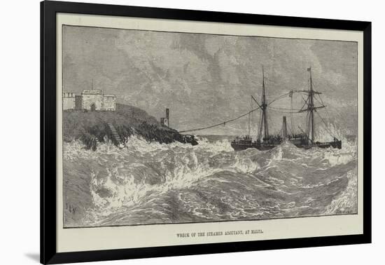 Wreck of the Steamer Adjutant, at Malta-null-Framed Giclee Print