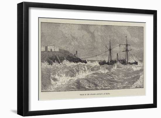 Wreck of the Steamer Adjutant, at Malta-null-Framed Giclee Print