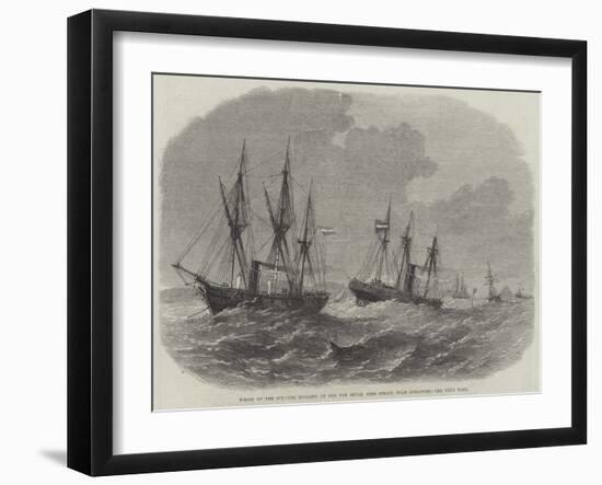 Wreck of the Steamer Hydaspe on the Pan Shoal Rhio Strait, Near Singapore-Edwin Weedon-Framed Giclee Print