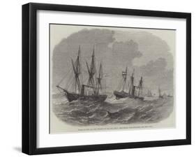 Wreck of the Steamer Hydaspe on the Pan Shoal Rhio Strait, Near Singapore-Edwin Weedon-Framed Giclee Print