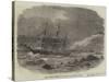 Wreck of the Underley at the Back of the Isle of Wight-Edwin Weedon-Stretched Canvas