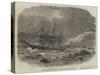 Wreck of the Underley at the Back of the Isle of Wight-Edwin Weedon-Stretched Canvas