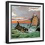 Wreck of the White Ship, 1120-null-Framed Giclee Print