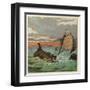 Wreck of the White Ship-Joseph Kronheim-Framed Art Print