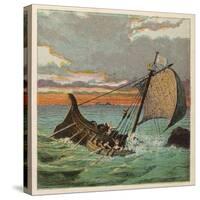 Wreck of the White Ship-Joseph Kronheim-Stretched Canvas