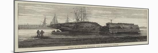 Wreck of the Yacht Mistletoe, Lying in Portsmouth Harbour-William Heysham Overend-Mounted Giclee Print