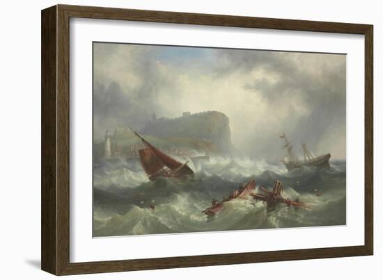 Wreck Off Scarborough, 1863-John Warkup Swift-Framed Giclee Print